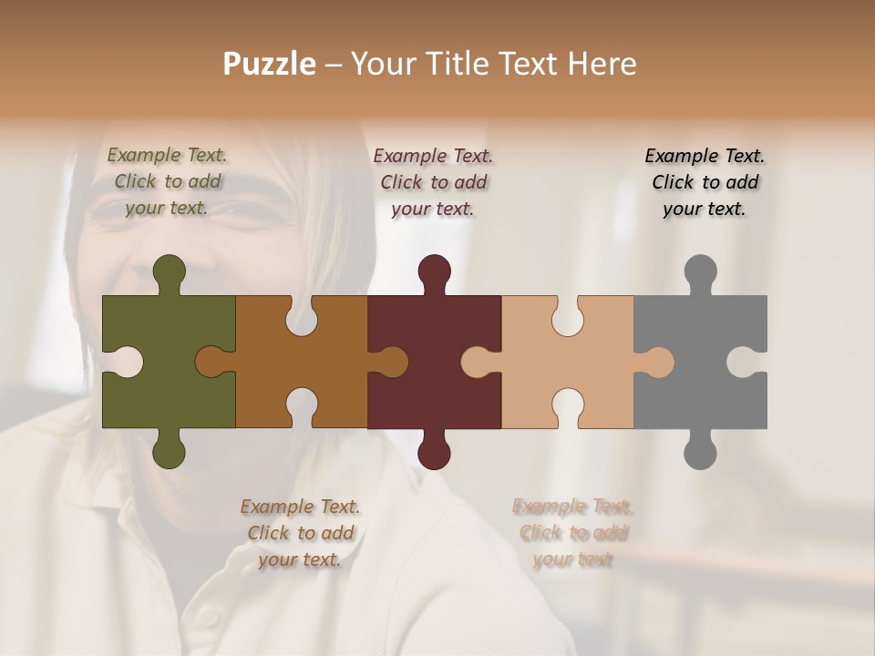 Ornate Picture Man PowerPoint Template