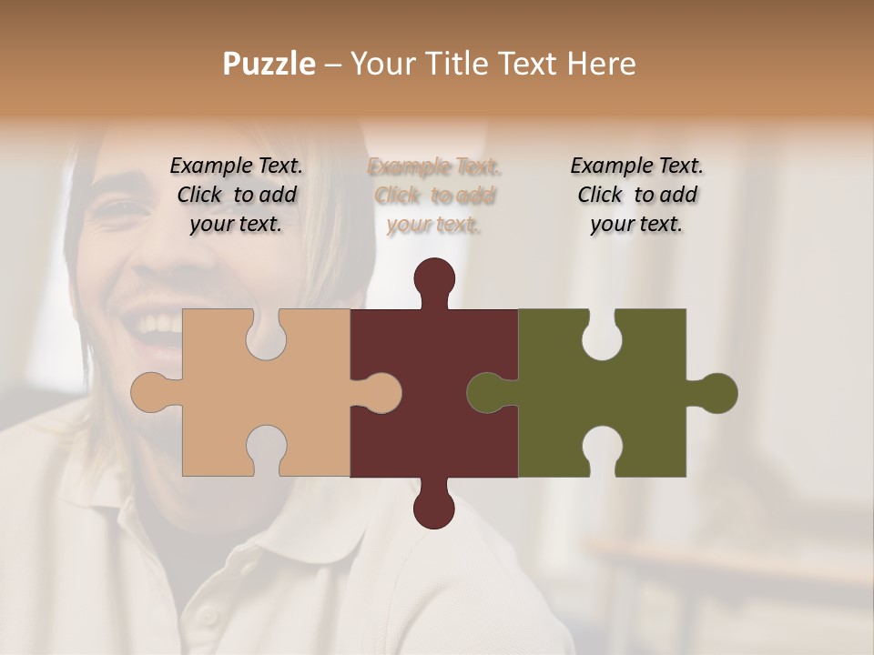 Ornate Picture Man PowerPoint Template