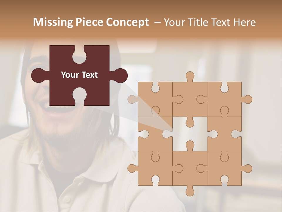 Ornate Picture Man PowerPoint Template