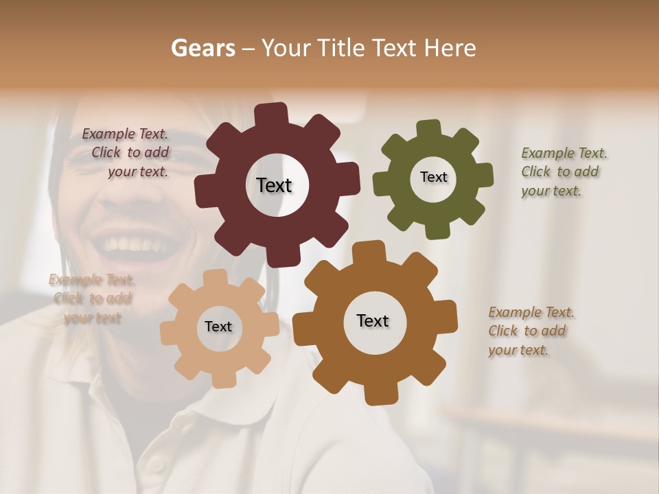 Ornate Picture Man PowerPoint Template