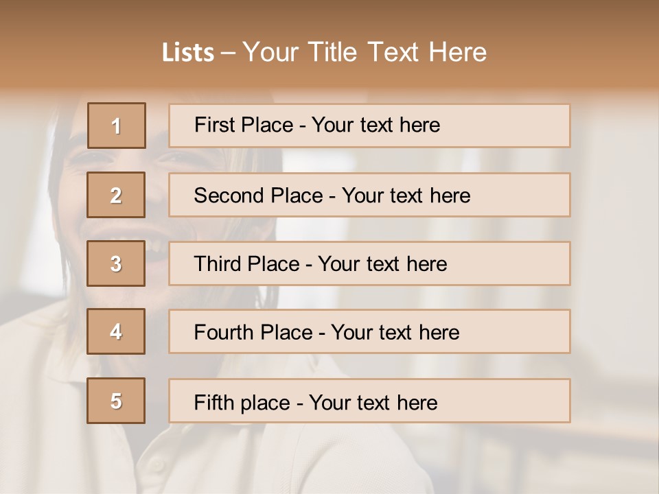 Ornate Picture Man PowerPoint Template
