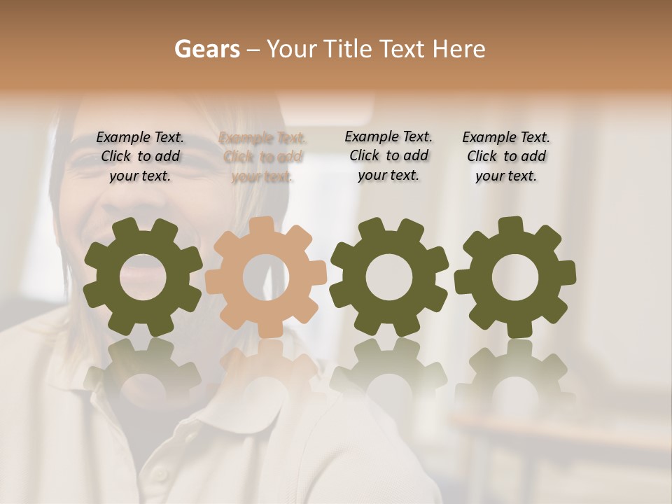 Ornate Picture Man PowerPoint Template