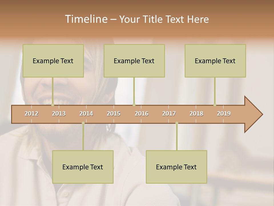 Ornate Picture Man PowerPoint Template