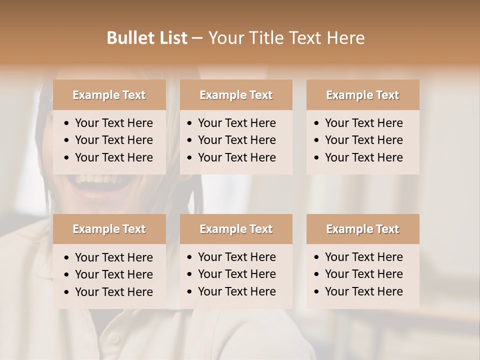 Ornate Picture Man PowerPoint Template