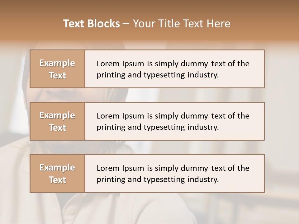 Ornate Picture Man PowerPoint Template