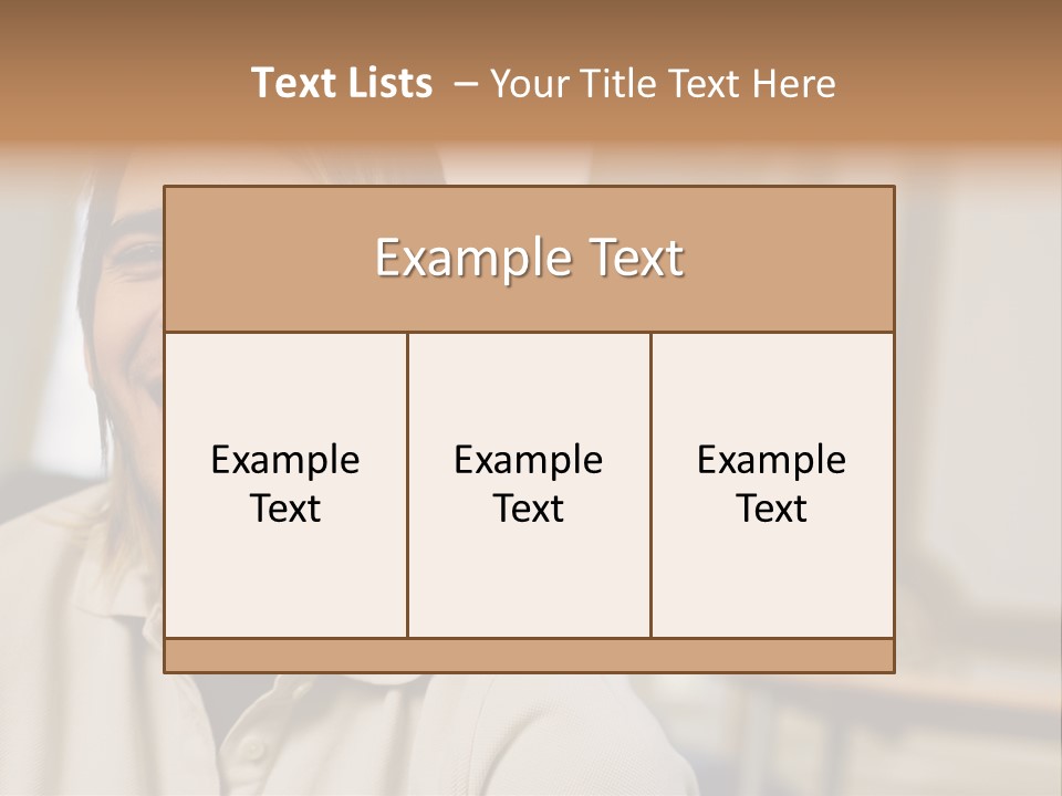 Ornate Picture Man PowerPoint Template