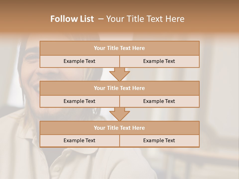 Ornate Picture Man PowerPoint Template