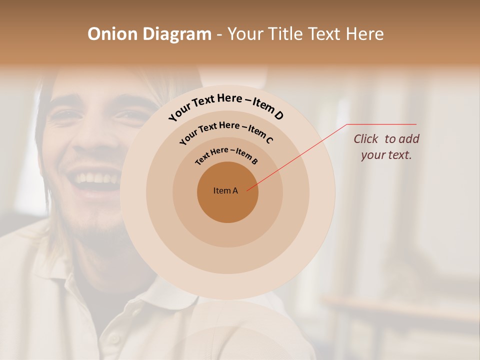 Ornate Picture Man PowerPoint Template