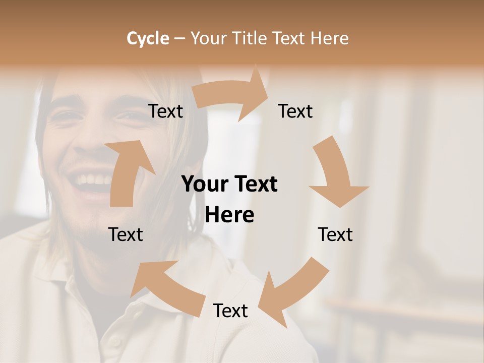 Ornate Picture Man PowerPoint Template