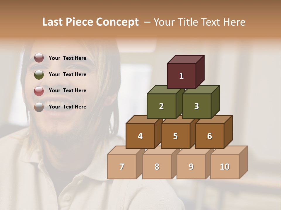 Ornate Picture Man PowerPoint Template