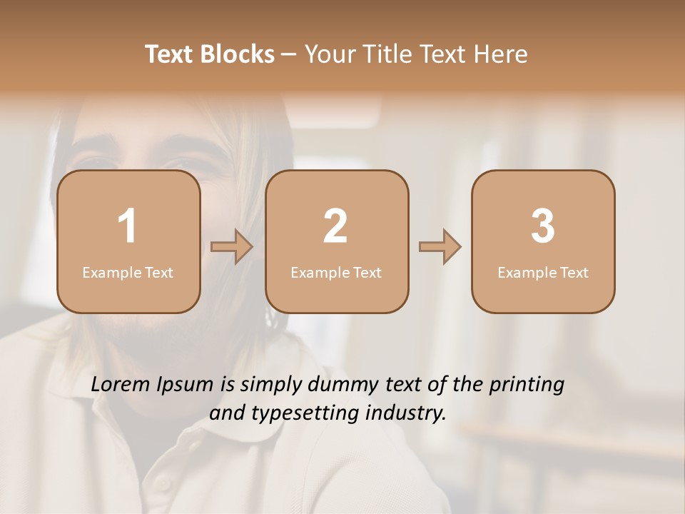 Ornate Picture Man PowerPoint Template