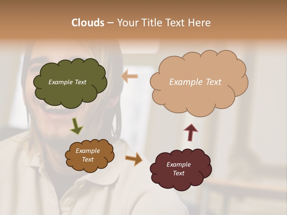 Ornate Picture Man PowerPoint Template