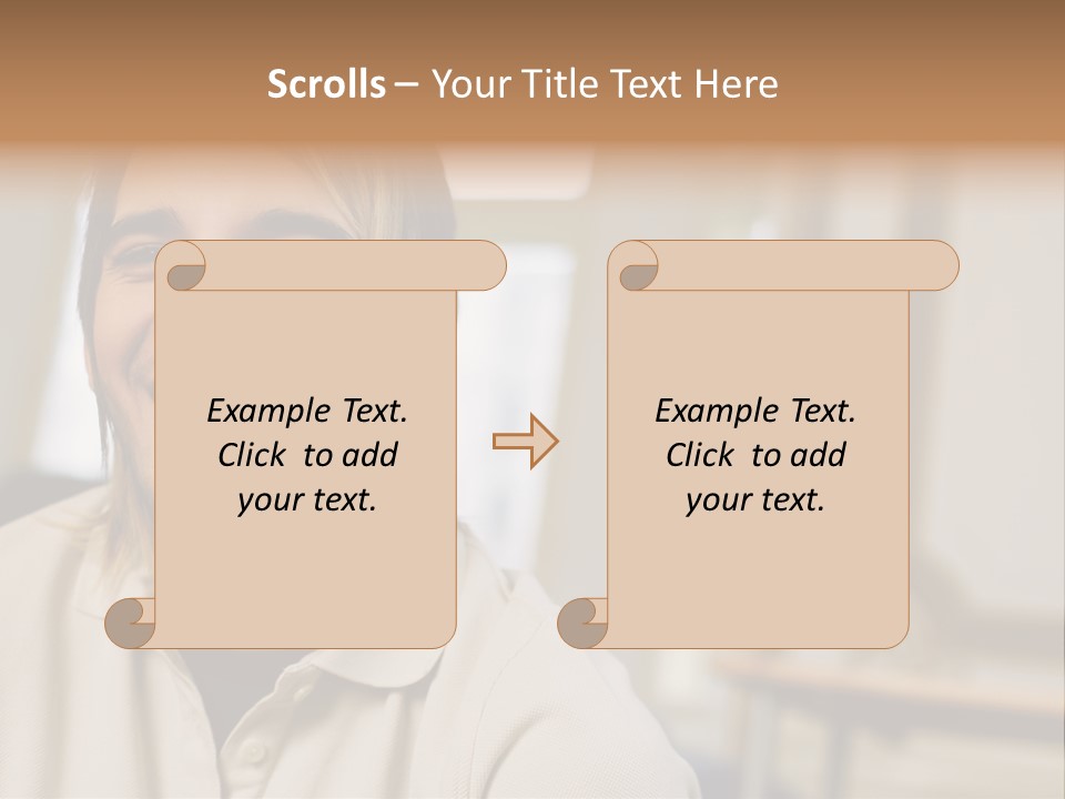 Ornate Picture Man PowerPoint Template