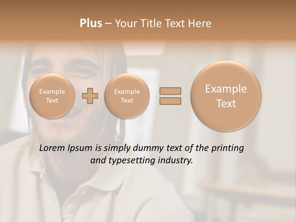 Ornate Picture Man PowerPoint Template