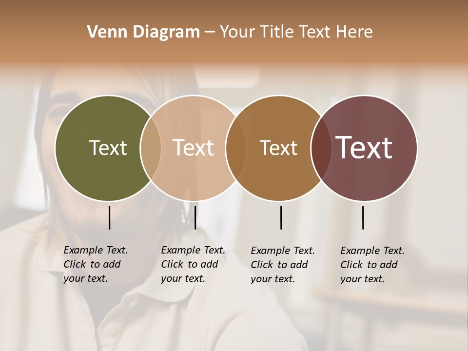 Ornate Picture Man PowerPoint Template