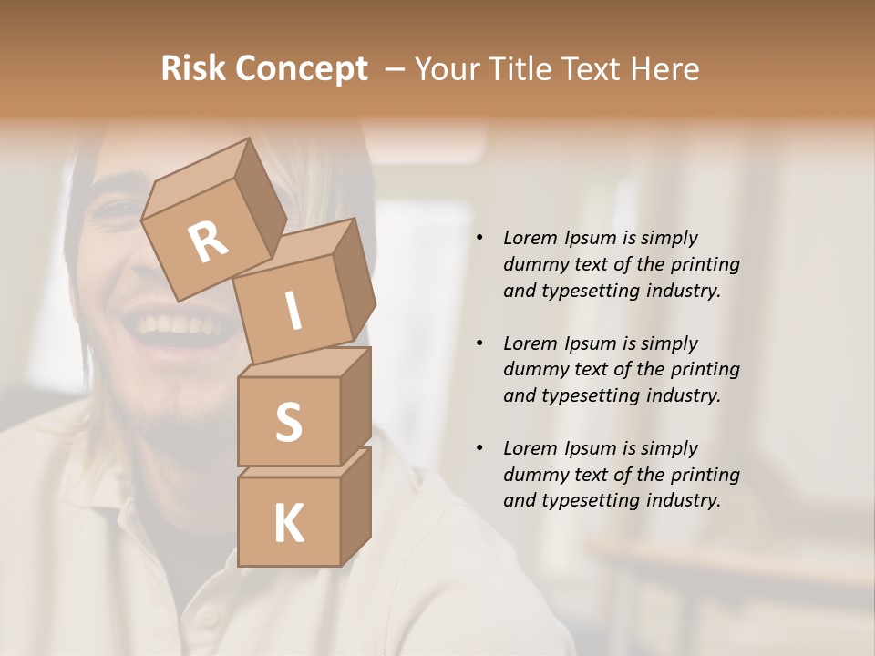 Ornate Picture Man PowerPoint Template