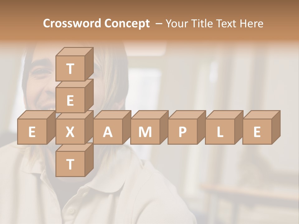 Ornate Picture Man PowerPoint Template