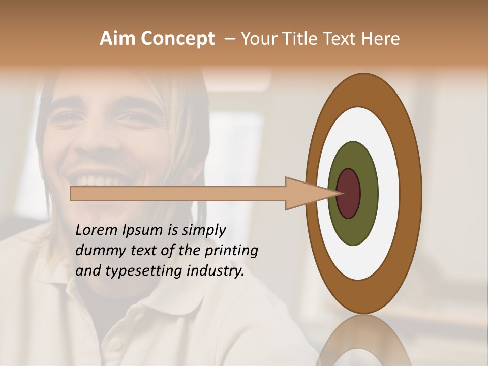 Ornate Picture Man PowerPoint Template