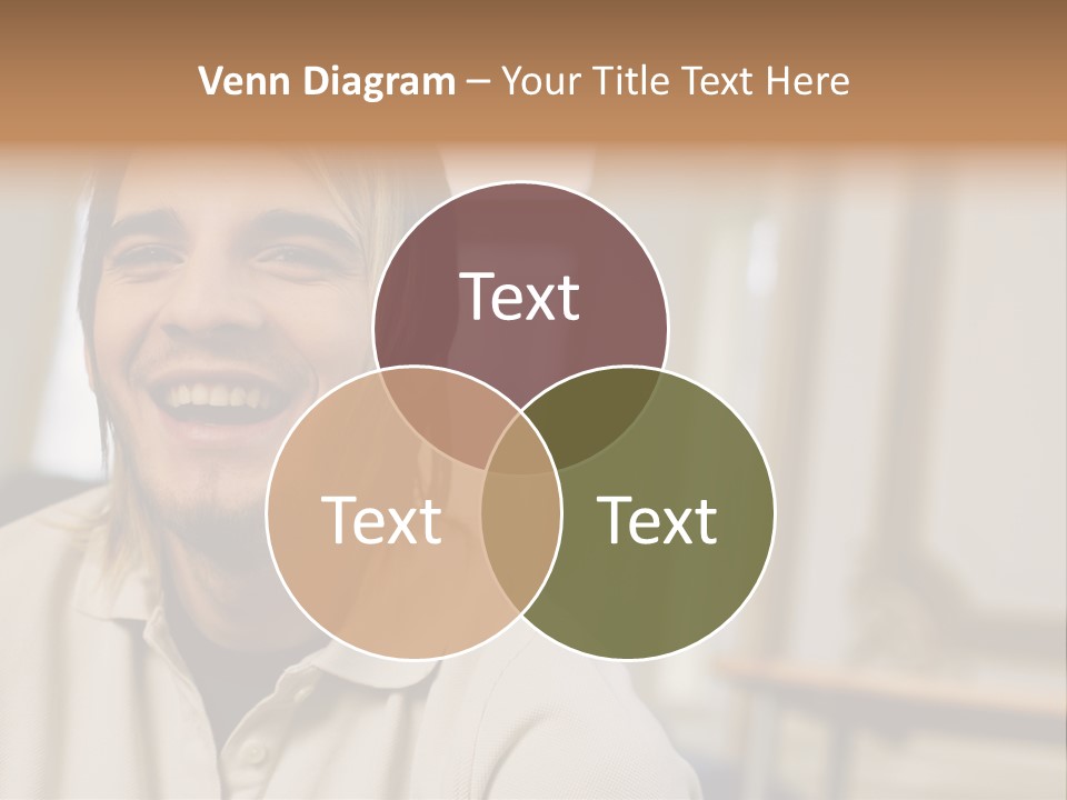 Ornate Picture Man PowerPoint Template