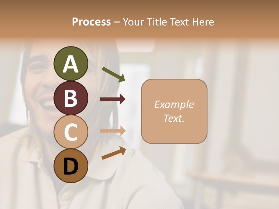 Ornate Picture Man PowerPoint Template