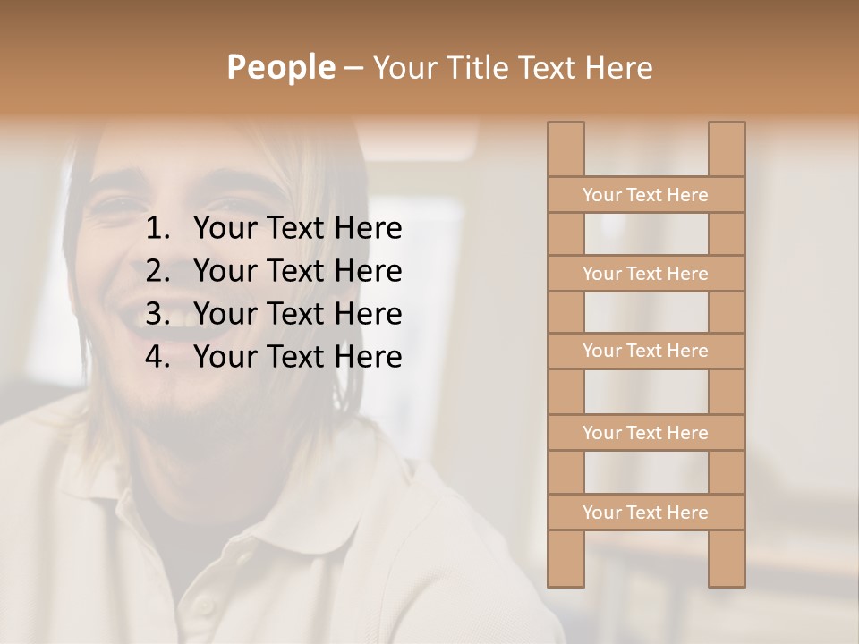Ornate Picture Man PowerPoint Template