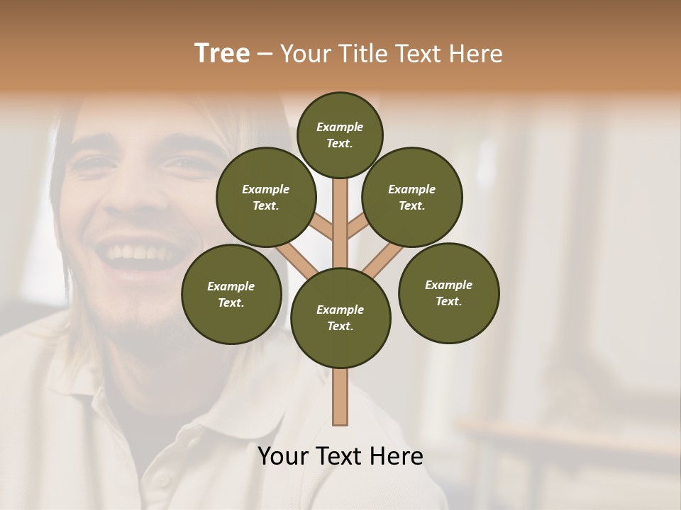 Ornate Picture Man PowerPoint Template