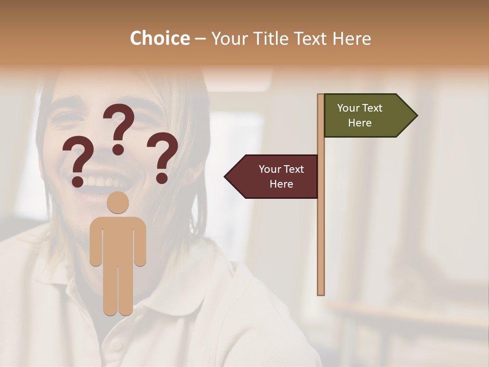 Ornate Picture Man PowerPoint Template