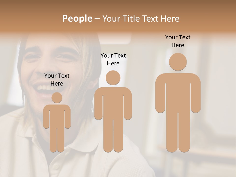 Ornate Picture Man PowerPoint Template