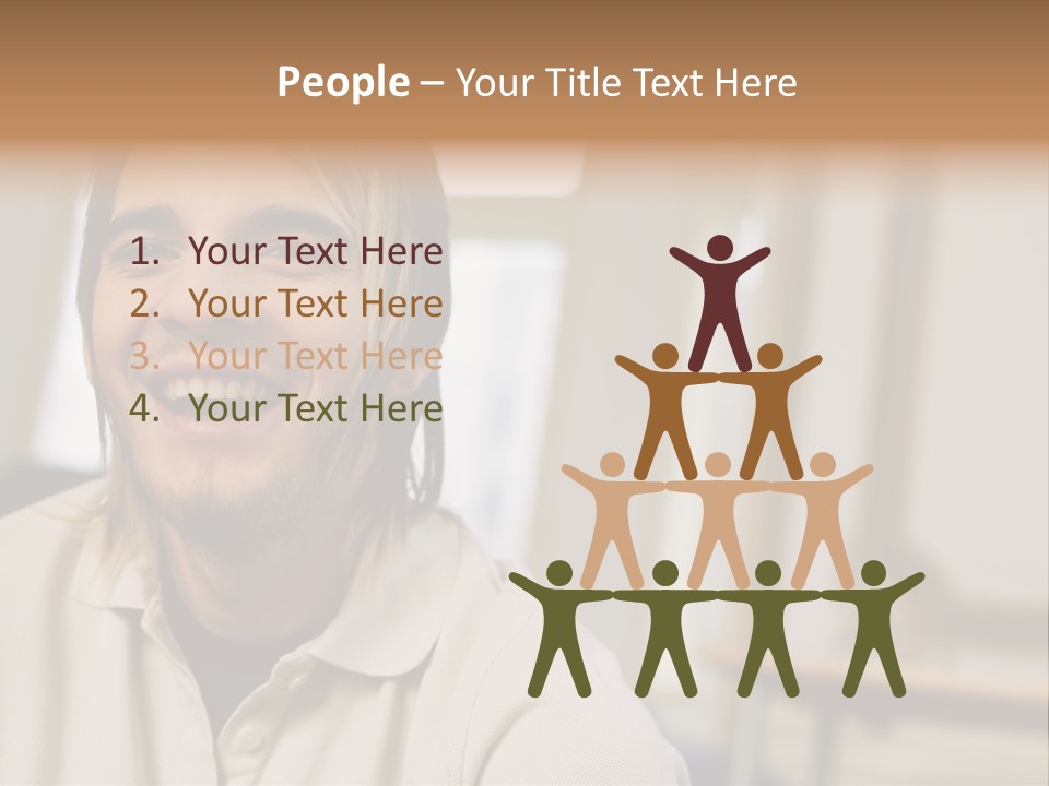 Ornate Picture Man PowerPoint Template