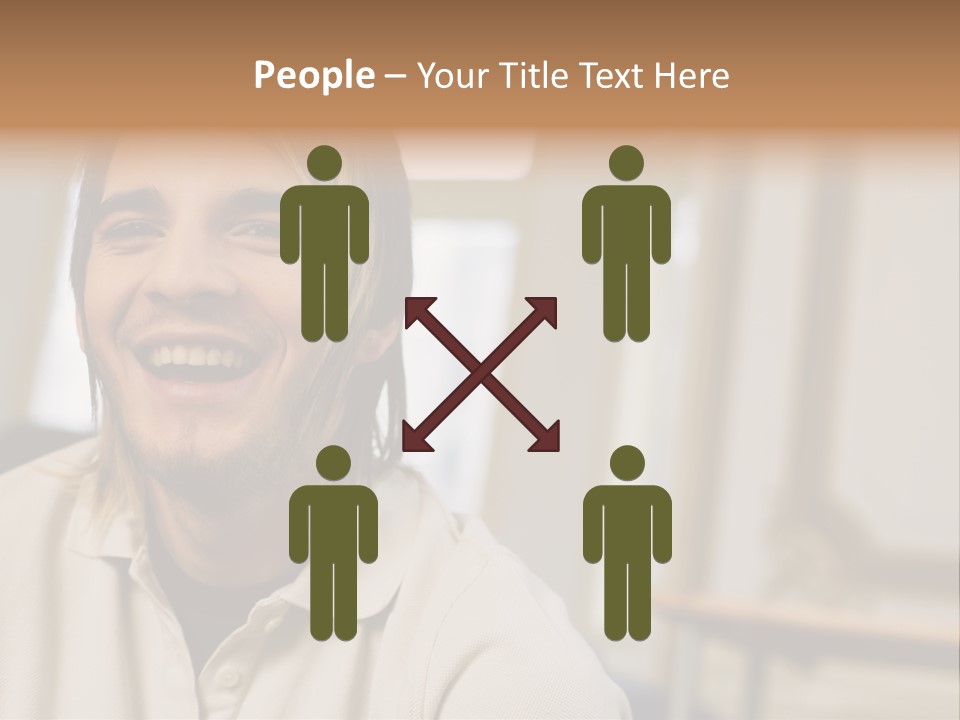 Ornate Picture Man PowerPoint Template