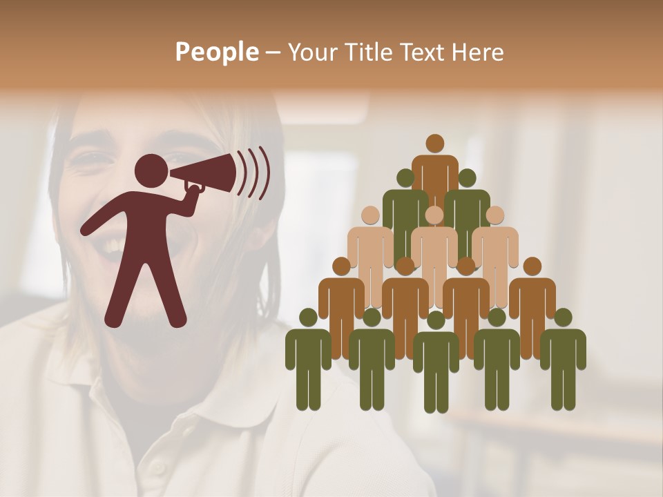 Ornate Picture Man PowerPoint Template