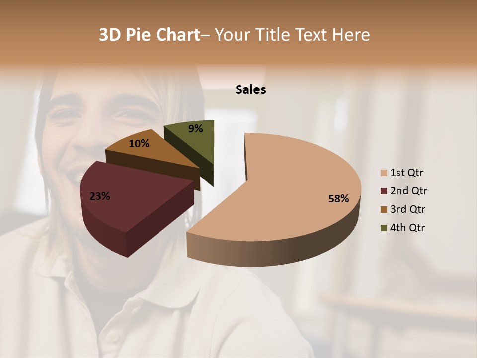 Ornate Picture Man PowerPoint Template