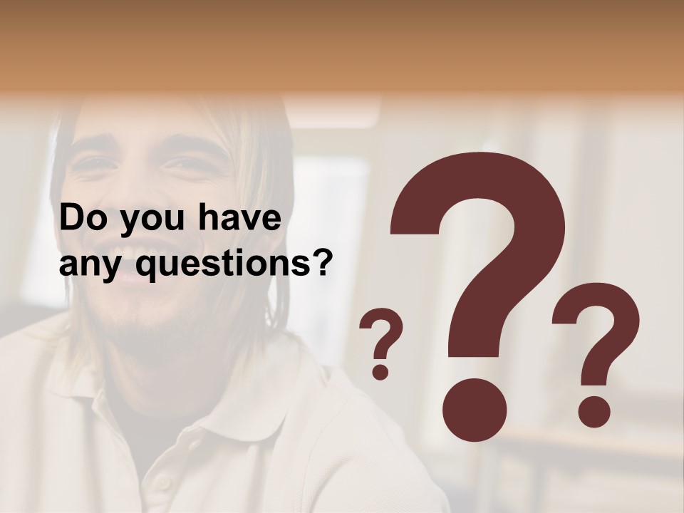 Ornate Picture Man PowerPoint Template