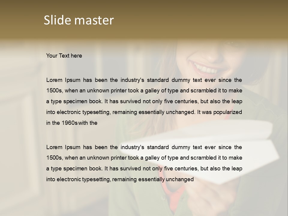 Wallmurals Officeworker Posters PowerPoint Template