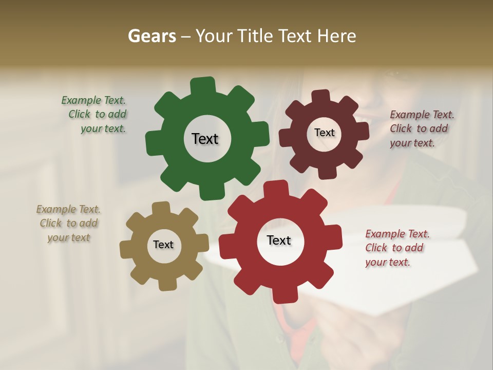 Wallmurals Officeworker Posters PowerPoint Template