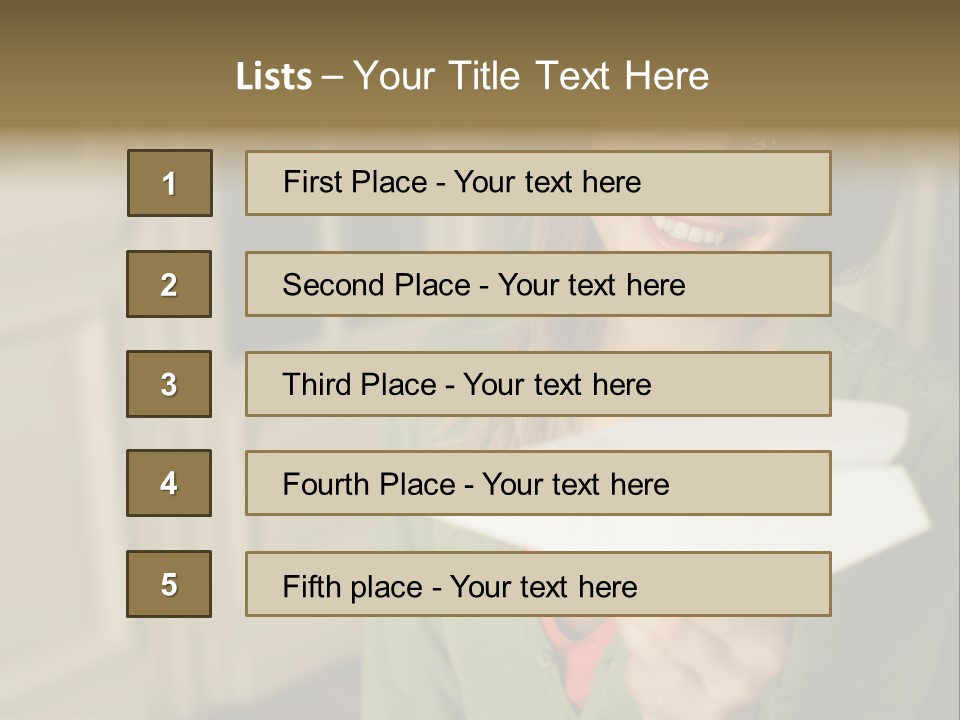 Wallmurals Officeworker Posters PowerPoint Template