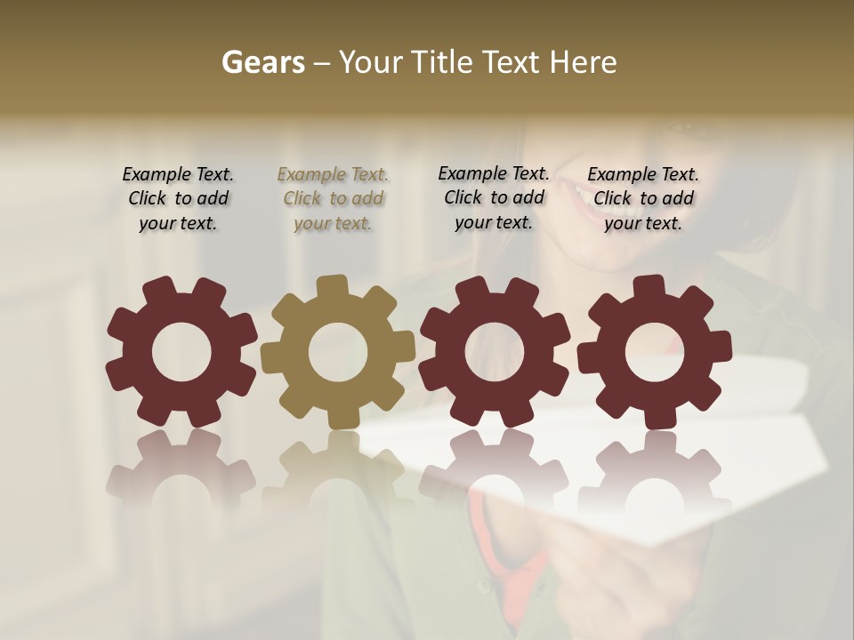 Wallmurals Officeworker Posters PowerPoint Template