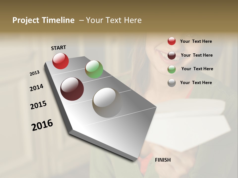 Wallmurals Officeworker Posters PowerPoint Template