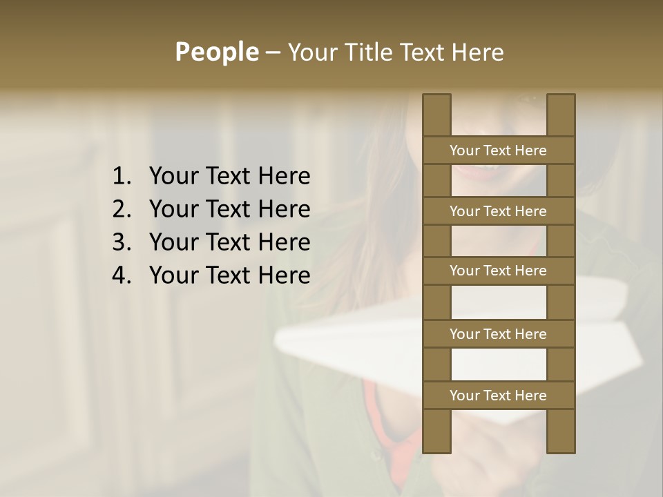 Wallmurals Officeworker Posters PowerPoint Template