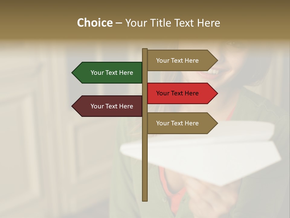 Wallmurals Officeworker Posters PowerPoint Template