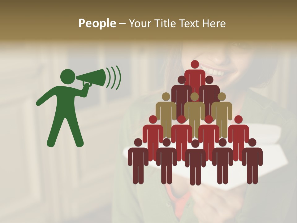 Wallmurals Officeworker Posters PowerPoint Template