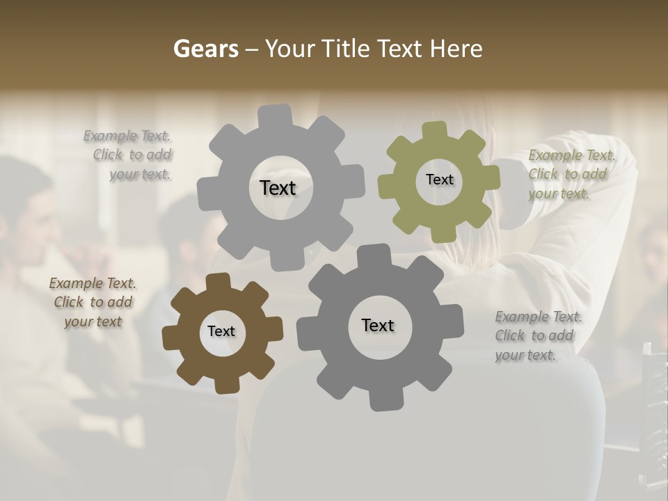 Graphic Newbusiness Colleague PowerPoint Template