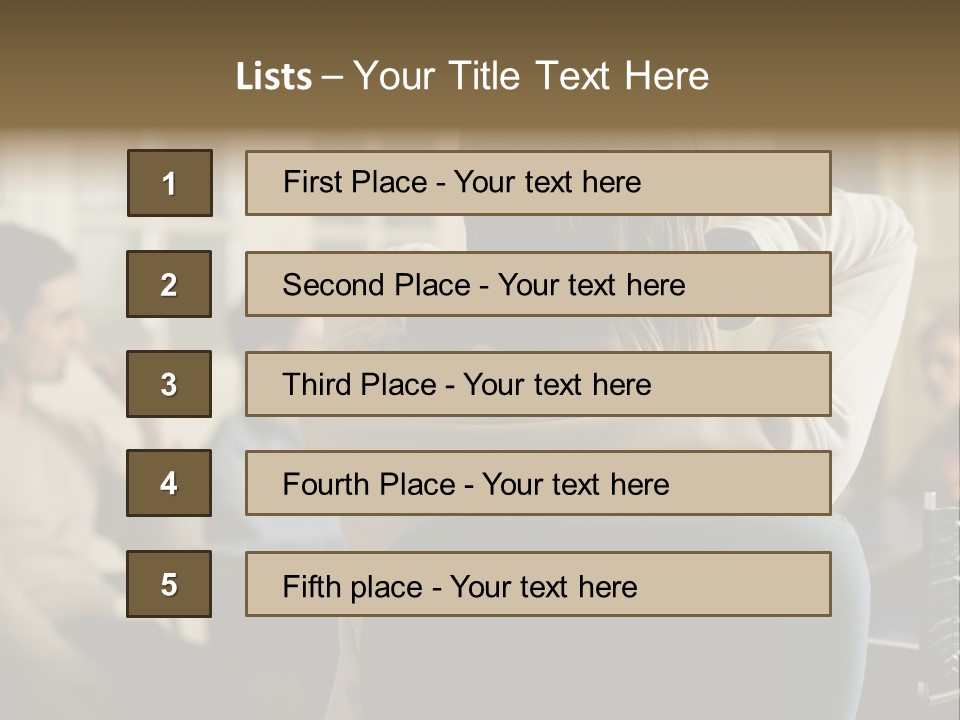 Graphic Newbusiness Colleague PowerPoint Template