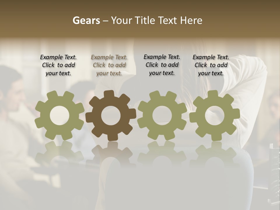 Graphic Newbusiness Colleague PowerPoint Template