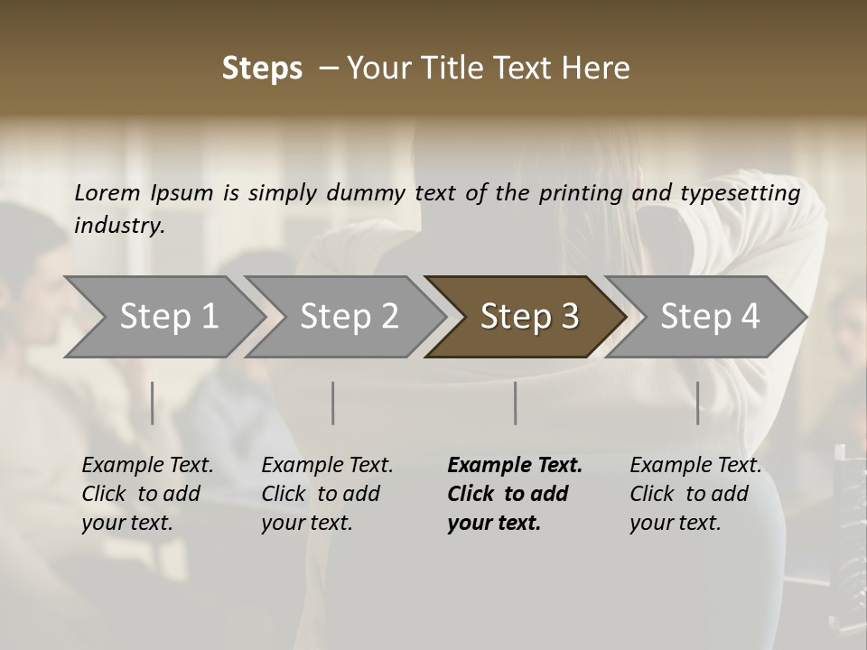 Graphic Newbusiness Colleague PowerPoint Template