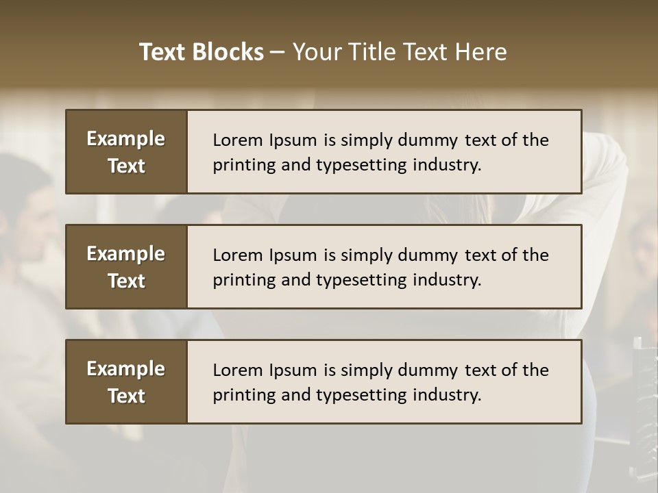 Graphic Newbusiness Colleague PowerPoint Template