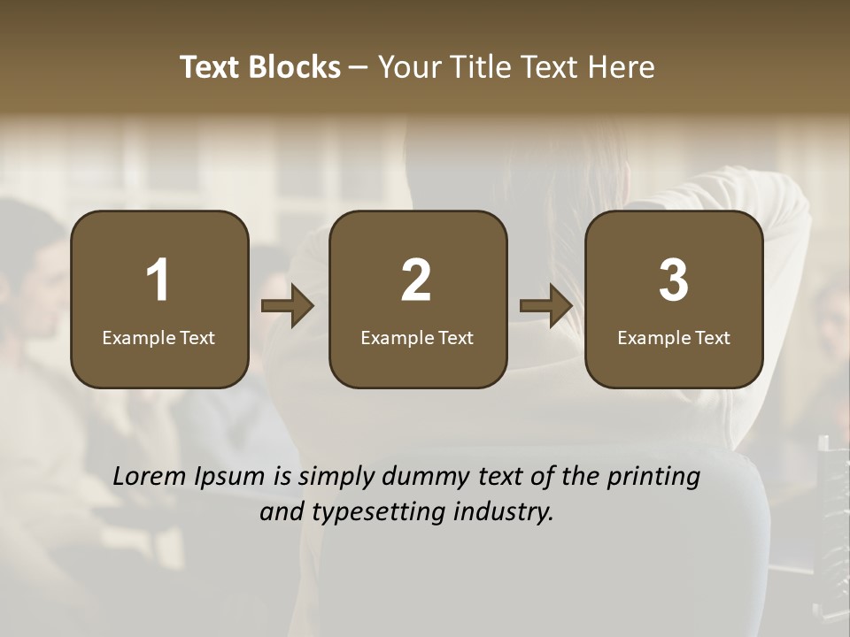 Graphic Newbusiness Colleague PowerPoint Template