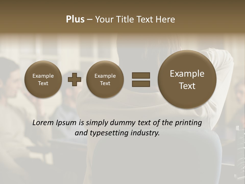 Graphic Newbusiness Colleague PowerPoint Template
