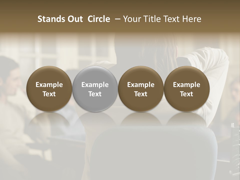 Graphic Newbusiness Colleague PowerPoint Template