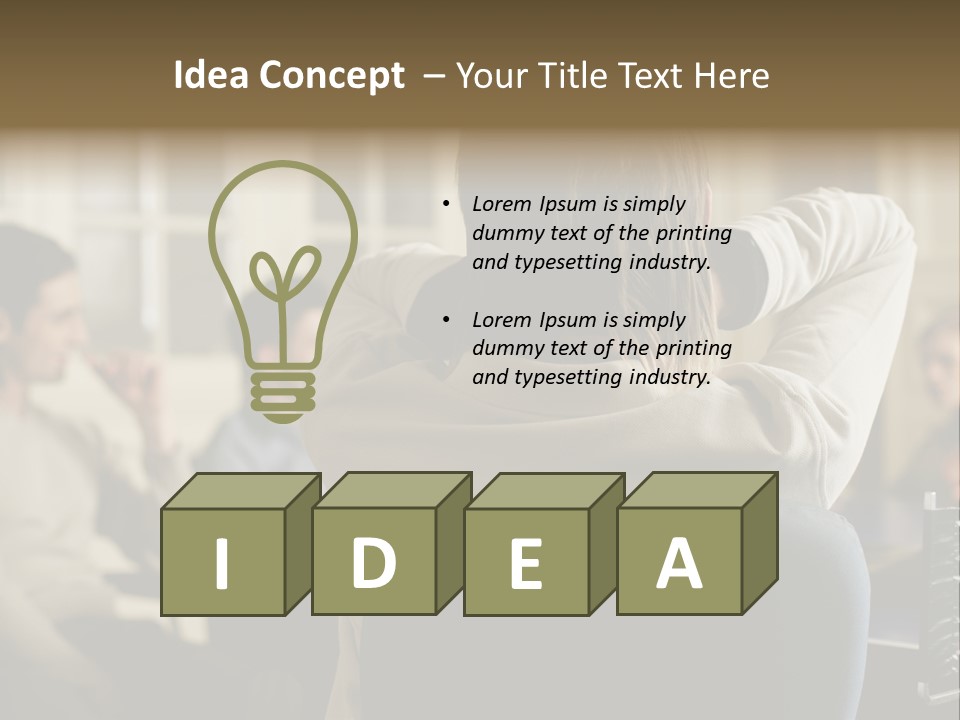 Graphic Newbusiness Colleague PowerPoint Template
